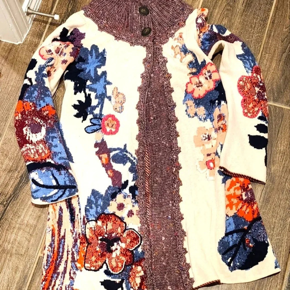 Anthropologie Sweaters - ANTHROPOLOGIE ▪️’Sleeping in Snow’‎ Foret Cardigan Sweater. Rare